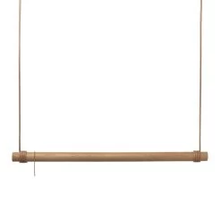 LindDNA - Swing Hangkast -Meubilair Verkoopwinkel LindDNA Swing Haengegarderobe Eiche natur Leder natur Front