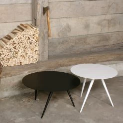 Maigrau - TURN LOW Salontafel, Natuurlijk Eiken, Afwerking Blanke Lak -Meubilair Verkoopwinkel Maigrau TURN LOW Couchtisch schwarz TURN HIGH Beistelltisch weiss Situation 2