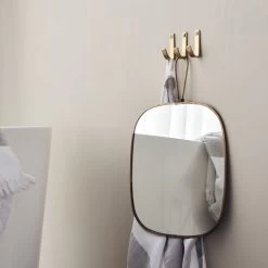 Meraki - Thapsus Haak -Meubilair Verkoopwinkel Meraki Thapsus Haken mattes Messing Finish 3er Set Spiegel Wand Ambiente