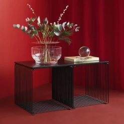 Montana - Panton Wire 32 Montana - Panton Wire -Meubilair Verkoopwinkel Montana Panton Wire Regal Beistelltisch 34 8 cm schwarz Tisch Situation
