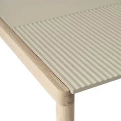 Muuto - Couple Salontafel -Meubilair Verkoopwinkel Muuto Couple Couchtisch 80 x 84 x 40 cm 1 Plain 1 Wavy Sand Oak Detail