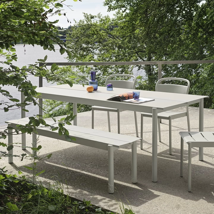 Muuto - Linear Steel Outdoor Tuintafel 2 Muuto - Linear Steel Outdoor Tuintafel - Afbeelding 2