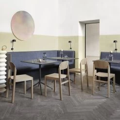 Muuto - Nog Steeds Cafétafel -Meubilair Verkoopwinkel Muuto Still Cafe Tisch schwarz Ambiente 1