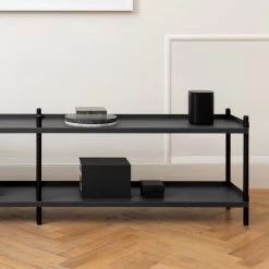 NINE - BOLT Plank -Meubilair Verkoopwinkel NINE BOLT Regal 53 x 200 cm 2 Boeden Eiche schwarz Situation 2