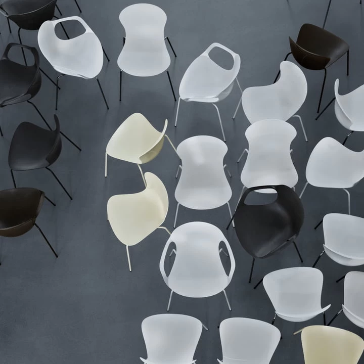 Fritz Hansen - Nap Fauteuil KS60, Melk Wit/verchroomd 6 Fritz Hansen - Nap Fauteuil KS60, Melk Wit/verchroomd - Afbeelding 6