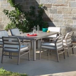 Nardi - Alloro Uitschuifbare Tafel -Meubilair Verkoopwinkel Nardi Alloro 140 Ausziehtisch tortora tortora Situation 2 1