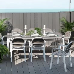 Nardi - Palma Fauteuil -Meubilair Verkoopwinkel Nardi Alloro 210 Ausziehtisch tortora bianco Situation 1 2