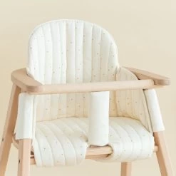 Nobodinoz - Kussen Voor Growing Green Kinderstoel -Meubilair Verkoopwinkel Nobodinoz Kissen fuer Growing Green Kinderstuhl honey sweet dots natural Situation 1