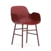 Normann Copenhagen - Form Fauteuil, Stalen Frame / Rood