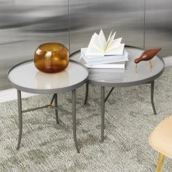 Normann Copenhagen - Lug Bijzettafel 14 Normann Copenhagen - Lug Bijzettafel -Meubilair Verkoopwinkel Normann Copenhagen Lug Beistelltische grau Situation 1