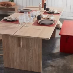 OYOY - Kotai Tafel, 160 X 80 Cm, Eiken Wit Gepigmenteerd -Meubilair Verkoopwinkel OYOY Kotai Tisch Ambiente 1