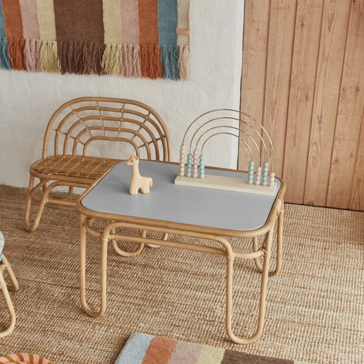 Oyoy - Rainbow Kinderbankje, Rotan 5 Oyoy - Rainbow Kinderbankje, Rotan - Afbeelding 5