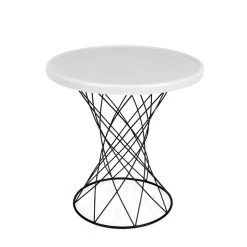 Ox Denmarq - Merge Bijzettafel Tall, Ø 50 X H 50 Cm, Zwart / Porseleingrijs