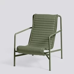 Hay - Palissade Gewatteerd Kussen Voor Hoge Loungestoel -Meubilair Verkoopwinkel Palissade Lounge Chair High Olive Quilted Cushion olive