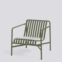 Hay - Palissade Zitkussen Voor Lounge Stoel 9 Hay - Palissade Zitkussen Voor Lounge Stoel -Meubilair Verkoopwinkel Palissade Lounge Chair Low Olive Seat Cushion sky grey Situation