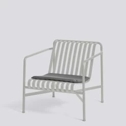 Hay - Palissade Zitkussen Voor Lounge Stoel 8 Hay - Palissade Zitkussen Voor Lounge Stoel -Meubilair Verkoopwinkel Palissade Lounge Chair Low Sky Grey Seat Cushion anthracite Situation