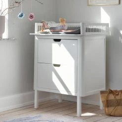 Sebra - Veranderen Van Eenheid -Meubilair Verkoopwinkel Sebra Wickelkommode mit Schubladen classic white Situation