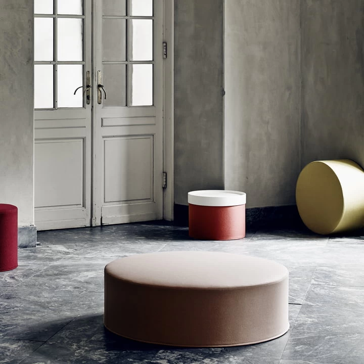Softline - Trommelkruk / Bijzettafel 3 Softline - Trommelkruk / Bijzettafel - Afbeelding 3