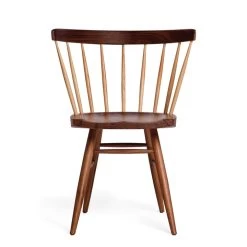 Knoll - Straight Stoel, Notenhout