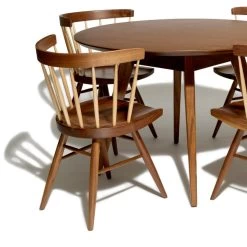 Knoll - Straight Stoel, Notenhout -Meubilair Verkoopwinkel Straight Stuhl wanlnussholz ambiente3