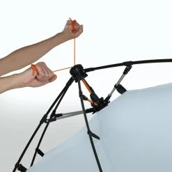 Terra Nation - Kau Kohu Plus Zonnescherm, RPET Bruin -Meubilair Verkoopwinkel Terra Nation Kau Kohu Plus Sonnenschutz blau Detail Aufbau