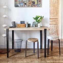 TipToe - Noma Bureau 9 TipToe - Noma Bureau -Meubilair Verkoopwinkel TipToe NOMA Schreibtisch Eiche patinierter Stahl Situation 1