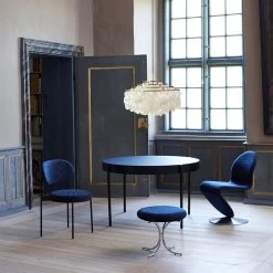 Verpan - Tafel430, Ø 120 Cm, Zwart -Meubilair Verkoopwinkel Verpan Stuhl 430 blau Fun 11DM Leuchte messing Esstisch Ambient