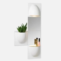 Verti Kopenhagen - Verti Accessoires -Meubilair Verkoopwinkel Verti Copenhagen VertiMirror Wandspiegel weiss Verti Wandtopf Studio