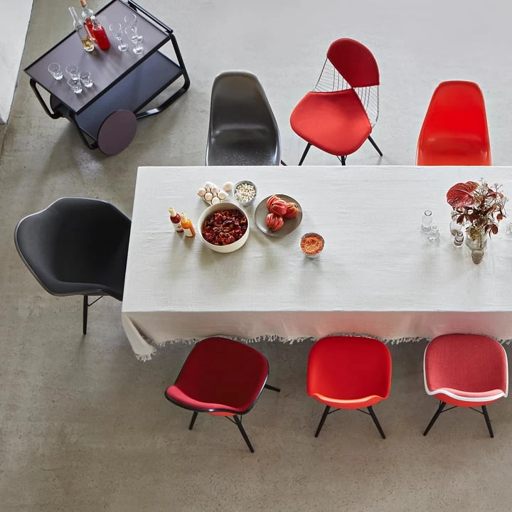 Vitra - Eames Fiberglass Kant Stoel Dsw 13 Vitra - Eames Fiberglass Kant Stoel Dsw - Afbeelding 13
