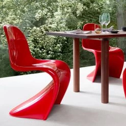Vitra - Panton Chair Classic 14 Vitra - Panton Chair Classic -Meubilair Verkoopwinkel Vitra Panton Chair Classic rot Situation 2