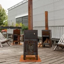 Weltevree - Accessoires Voor Staalovens Voor Buiten -Meubilair Verkoopwinkel Weltevree Kaminrohr fuer Outdoor Stahlofen Ambiente