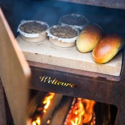 Weltevree - Stalen Kachel Voor Buiten -Meubilair Verkoopwinkel Weltevree Outdoorofen frontal Pizza Backen Ambiente