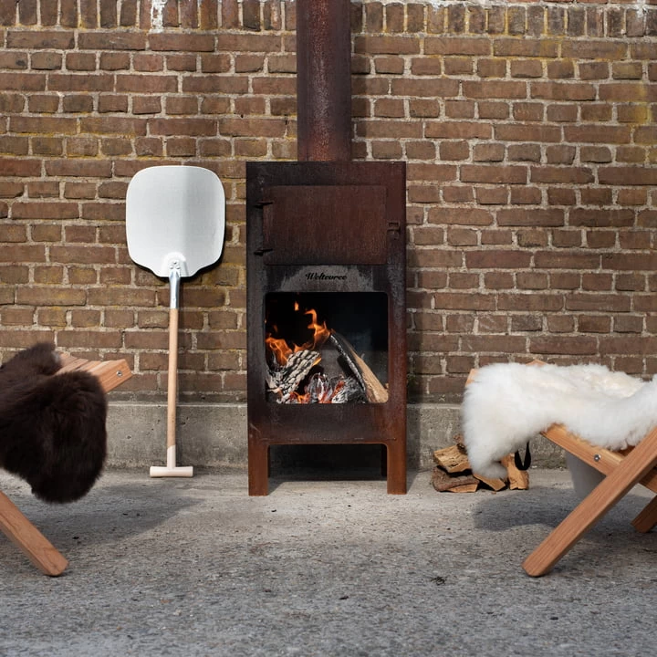 Weltevree - Pizza Schop, Aluminium / Dennenhout 2 Weltevree - Pizza Schop, Aluminium / Dennenhout - Afbeelding 2