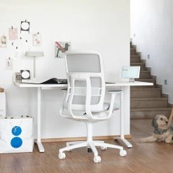 Wilkhahn - AT 187/71 Bureaustoel Met Netbespanning -Meubilair Verkoopwinkel Wilkhahn Aline Schreibtisch weiss Ambiente 1