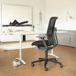 Wilkhahn - AT 187/71 Bureaustoel Met Netbespanning -Meubilair Verkoopwinkel Wilkhahn Aline Schreibtisch weiss Ambiente 2