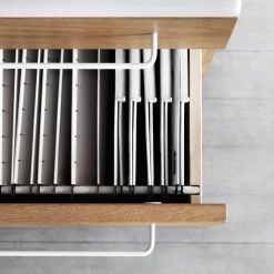 String - Works Ladekast Op Wielen, Wit -Meubilair Verkoopwinkel Works Schubladenschrank auf Rollen Detail