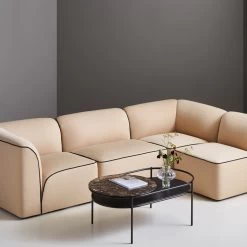 Woud - Verde Salontafel, Zwart Marmer -Meubilair Verkoopwinkel Woud Verde Couchtisch Marmor braun Ambiente