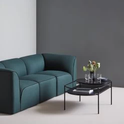 Woud - Verde Salontafel, Zwart Marmer -Meubilair Verkoopwinkel Woud Verde Couchtisch Marmor schwarz Ambiente