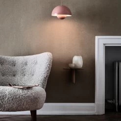 &Tradition & Tradition - Zuilenplank JA2, 80 X 25 Cm, Aluminium Zwart / Walnoot -Meubilair Verkoopwinkel and tradition Column Regal JA1 rund 25 cm Aluminium schwarz Walnuss Flpwer Pod Pendelleuchte Wohnbereich