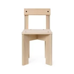 Ferm Living - Ark Kinderstoel 12 Ferm Living - Ark Kinderstoel -Meubilair Verkoopwinkel ferm Living Ark Kinderstuhl Esche frontal