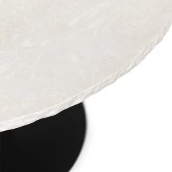 Ferm Living - Mineral Tafel Marmer Ø 90 Cm, Wit / Zwart -Meubilair Verkoopwinkel ferm Living Mineral Tisch Marmor Bianco Curia Detail