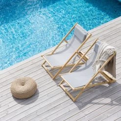 Fiam - Relax Ligstoel -Meubilair Verkoopwinkel fiam relax Pool hellgrau Ambiente 1