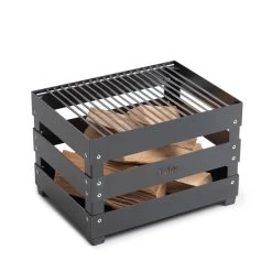 Höfats - Krattenbrandmand, Zwart 5 Höfats - Krattenbrandmand, Zwart -Meubilair Verkoopwinkel hoefats Crate Feuerkorb schwarz mit grillrost frei
