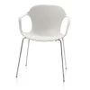 Fritz Hansen - Nap Fauteuil KS60, Melk Wit/verchroomd