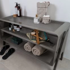 Tica Copenhagen - Losse Schoenenrek 17 Tica Copenhagen - Losse Schoenenrek -Meubilair Verkoopwinkel tica copenhagen Stand Schuhregal 88 x 35 x 50 cm grau Ambiente