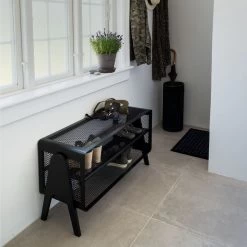 Tica Copenhagen - Losse Schoenenrek 15 Tica Copenhagen - Losse Schoenenrek -Meubilair Verkoopwinkel tica copenhagen Stand Schuhregal 88 x 35 x 50 cm schwarz Ambiente