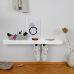 Vonbox - Schoenenrek Hang On, Wit (RAL 9016) -Meubilair Verkoopwinkel vonbox Schuhregal Hang On weiss RAL 9016 Situation 2